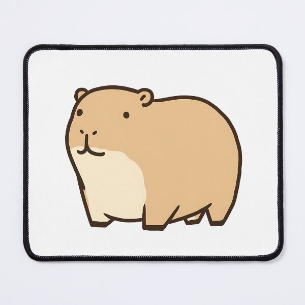 Item preview, Cute Adorable capybara, drawn rodent designed and sold by WickedFairySt.