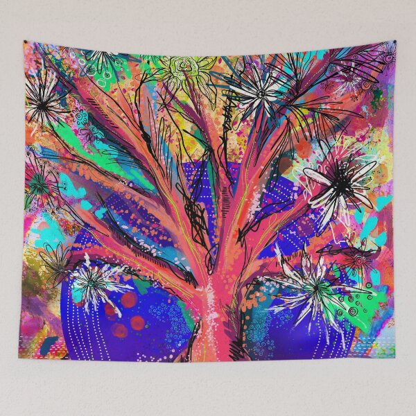 Item preview, Tree of Life  - Aesthetic Abstract Nature Art designed and sold by FeralLaFemme.