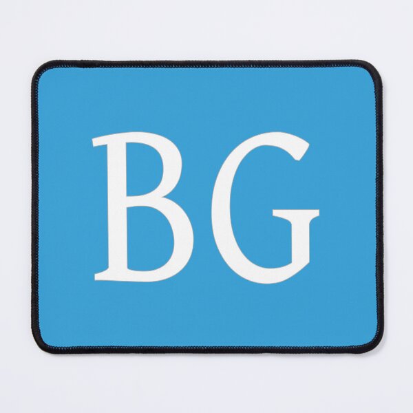 Item preview, BG Initials Monogram Elegant White Letters designed and sold by Jeallan Designs.