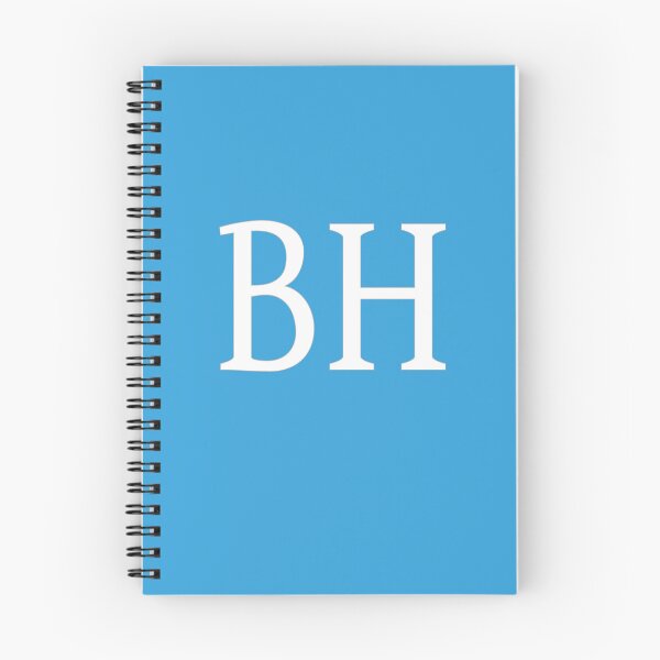 Item preview, BH Initials Monogram Elegant White Letters designed and sold by Jeallan Designs.