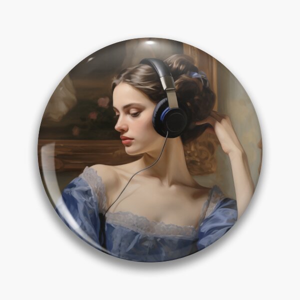 Item preview, The Listener | Altered Vintage Portrait Art designed and sold by Altered Pixels.