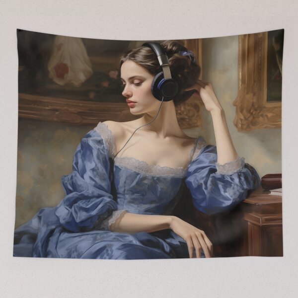 Item preview, The Listener | Altered Vintage Portrait Art designed and sold by Altered Pixels.