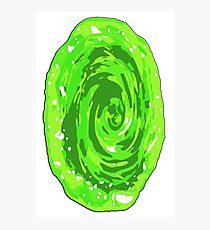 Rick and Morty interdimensional portal Photographic Print