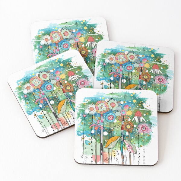 Item preview, Where the Wildflowers Grow Abstract Art designed and sold by FeralLaFemme.
