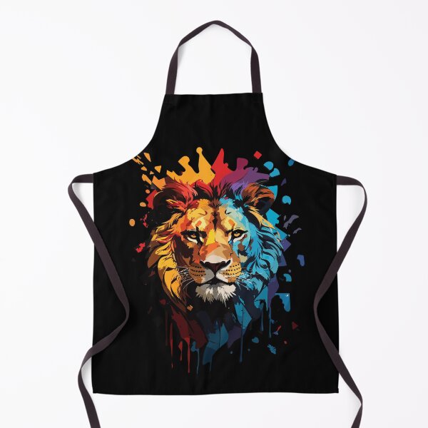 Item preview, Vibrant Majesty - Lion's Fiery Gaze. designed and sold by SandArtz.