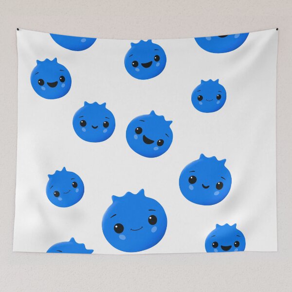 Item preview, Happy cute blueberries  designed and sold by Anton Repetto.