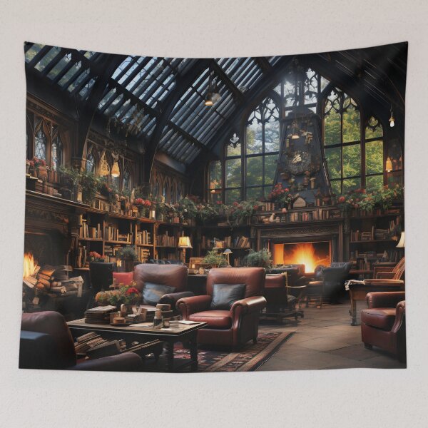 Item preview, Twilight Whispers in the Grand Library designed and sold by oanaunciuleanu.