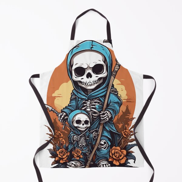 Item preview, Two Little Skeletons Hermit Walking onFlowers With a Crow designed and sold by GridBalcony.