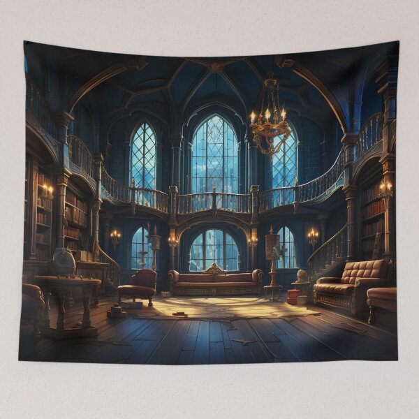 Item preview, Twilight Whispers in the Grand Library designed and sold by oanaunciuleanu.