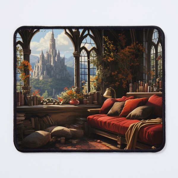 Item preview, Twilight Whispers in the Grand Library designed and sold by oanaunciuleanu.