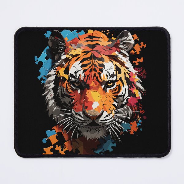 Item preview, Tiger's Radiant Roar - A Colorful Expression of Power. designed and sold by SandArtz.