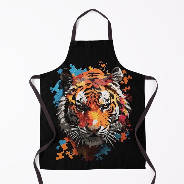 Item preview, Tiger's Radiant Roar - A Colorful Expression of Power. designed and sold by SandArtz.