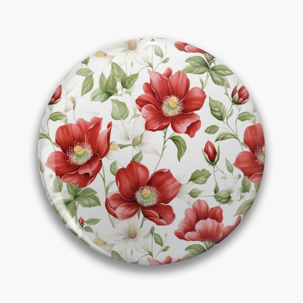 Item preview, Beautiful Red Wild Rose Seamless Pattern (Watercolor) designed and sold by CreatureHouse95.