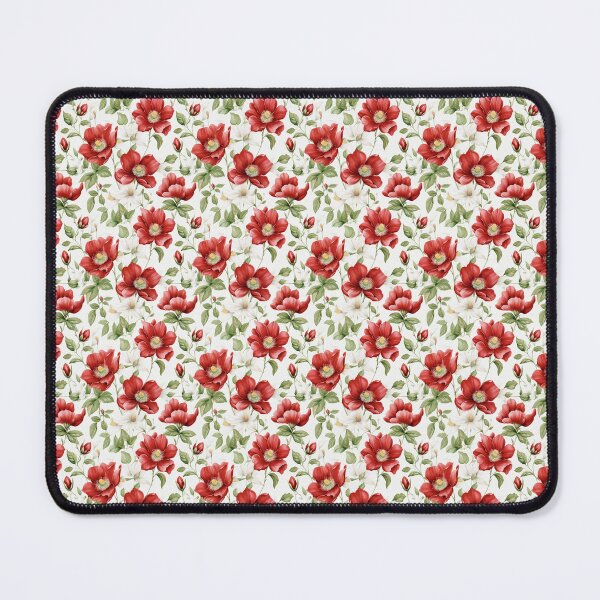 Item preview, Beautiful Red Wild Rose Seamless Pattern (Watercolor) designed and sold by CreatureHouse95.