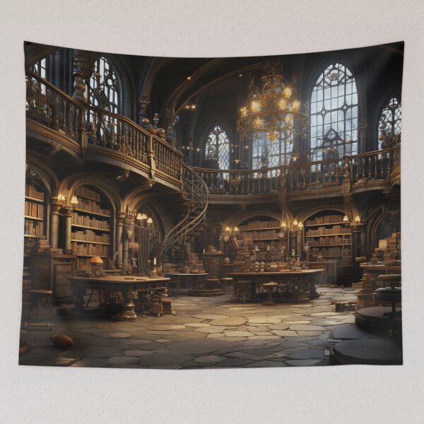 Item preview, Twilight Whispers in the Grand Library designed and sold by oanaunciuleanu.