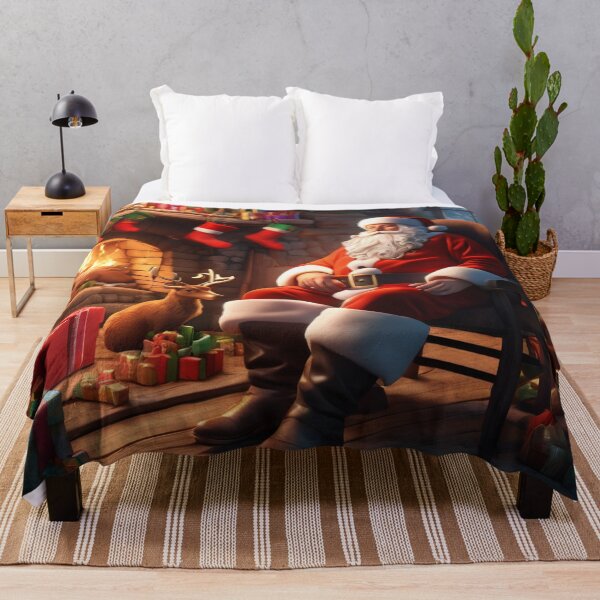 Item preview, Father Christmas in his Cabin in the North Pole on Xmas Eve designed and sold by KALEIDOSCOPE UK.