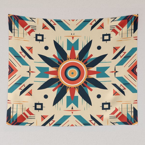 Item preview, Sun Star Geometry | Indigenous Art Deco Seamless Pattern designed and sold by FairX.