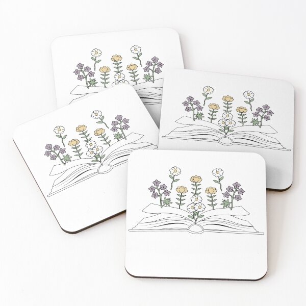 Item preview, Open Book With Flowers designed and sold by DESIGNERSSHOPP.