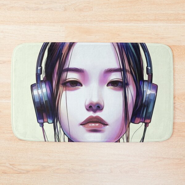 Item preview, A girl listening to music. designed and sold by growing-mom.