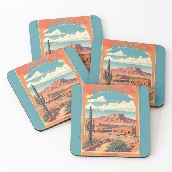 Item preview, Santa Fe Vintage Retro Poster: New Mexico's Artistic Spirit designed and sold by Ceemko's Vintage Corner.