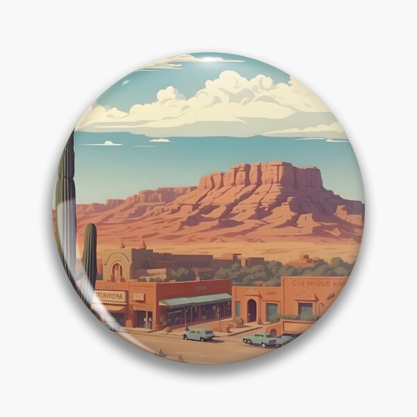 Artikelvorschau, Santa Fe Vintage Retro Poster: New Mexicos künstlerischer Geist entworfen und verkauft von Ceemko's Vintage Corner.