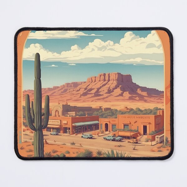 Item preview, Santa Fe Vintage Retro Poster: New Mexico's Artistic Spirit designed and sold by Ceemko's Vintage Corner.