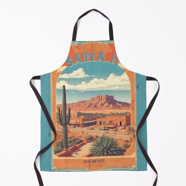 Item preview, Santa Fe Vintage Retro Poster: New Mexico's Artistic Spirit designed and sold by Ceemko's Vintage Corner.