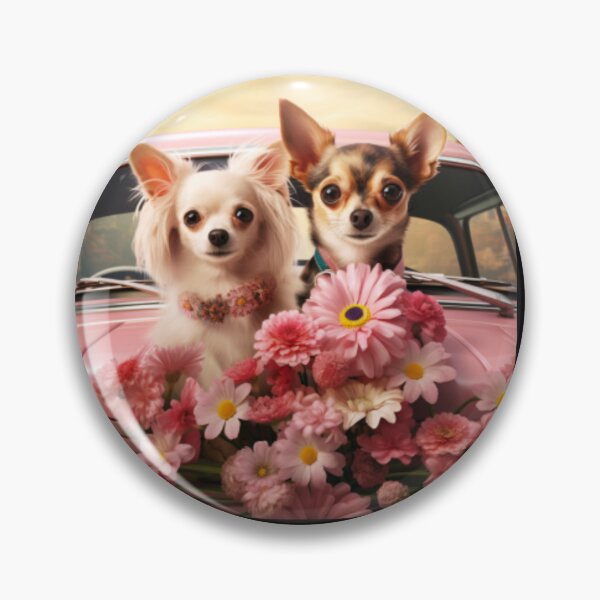 Item preview, AnimalSmiles - Floral Stroll: Chihuahuas and Their Pink Universe. designed and sold by Angelsmiles.