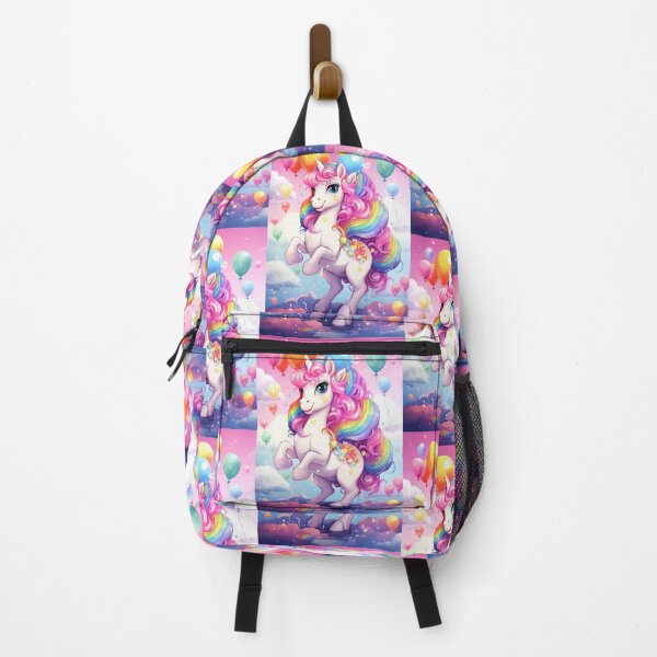 Item preview, Charming Pony Unicorn with Rainbow and Balloons designed and sold by Piotrek0001.