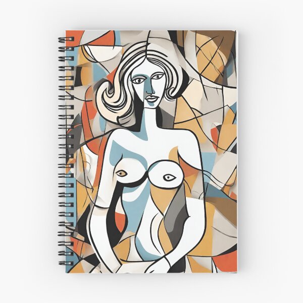 Item preview, Woman cubism Geometry - vintage abstract pattern designed and sold by Seremet.