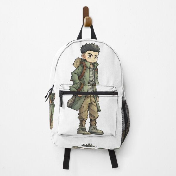 Item preview, "Adventurous Trails: Anime Traveler with Backpack" designed and sold by Anastasiia Yurevych.
