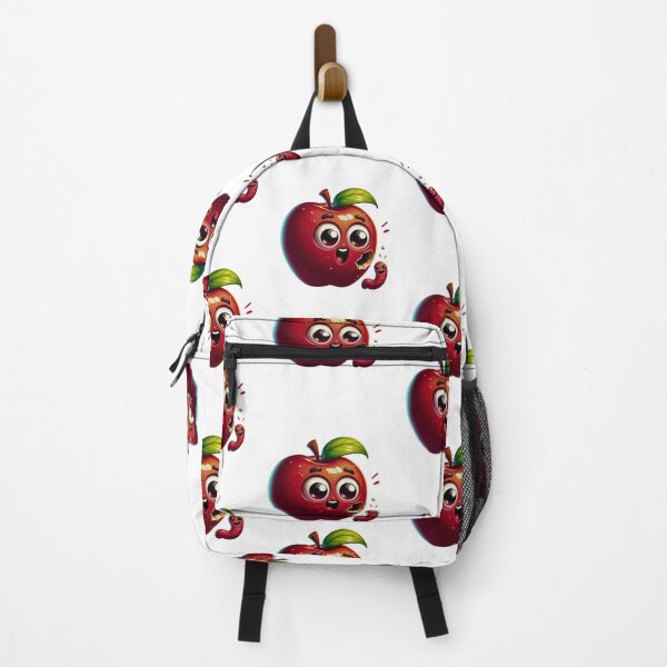 Item preview, Juicy Surprise! ? Astonished Apple and Witty WormTee for a Bite of Fun! designed and sold by Moisky Patterns.
