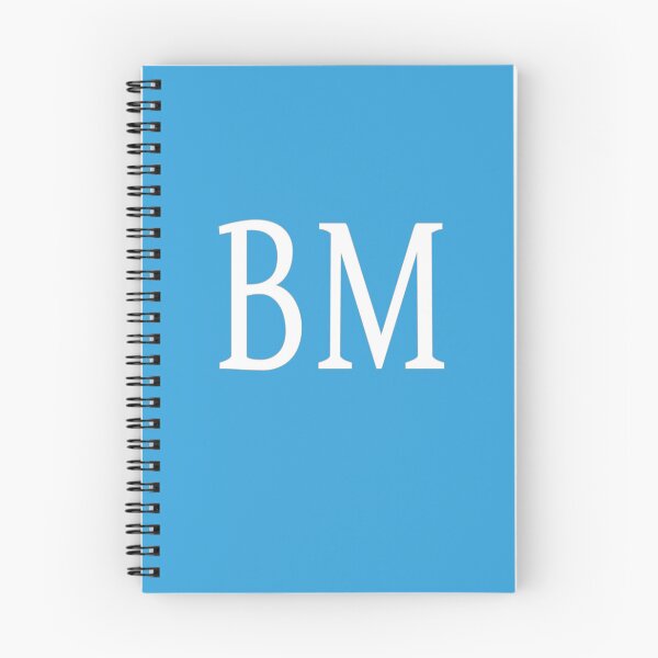 Item preview, Monograma de iniciales BM elegantes letras blancas designed and sold by Jeallan Designs.