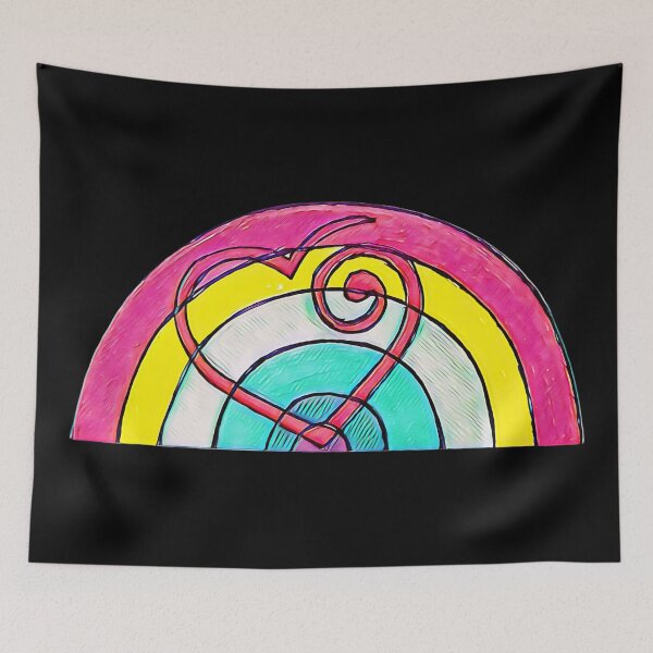Item preview, Rainbow heart bright designed and sold by FlossOrFi.
