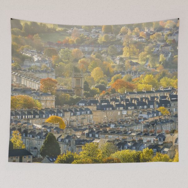 Item preview, Fall mood photography of UK somerset cotswold city Bath in Golden Autumn  designed and sold by Rowena Ko.