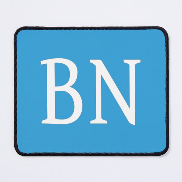 Item preview, BN Initials Monogram Elegant White Letters designed and sold by Jeallan Designs.