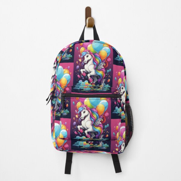 Item preview, Charming Pony Unicorn with Rainbow and Balloons designed and sold by Piotrek0001.