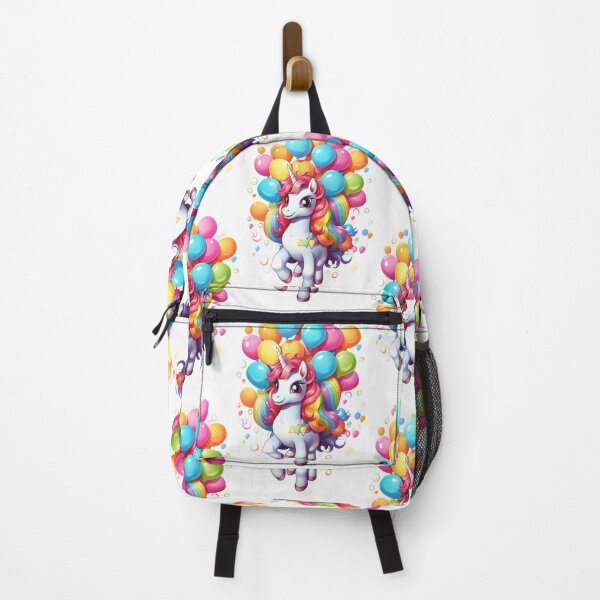 Item preview, Charming Pony Unicorn with Rainbow and Balloons designed and sold by Piotrek0001.