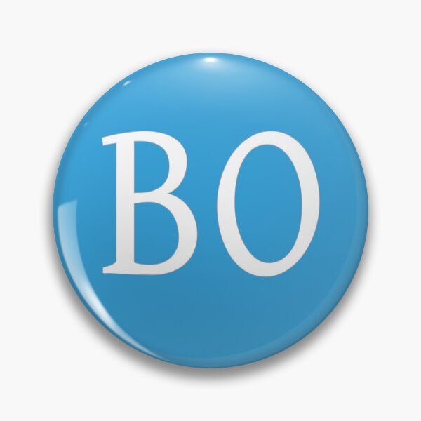 Item preview, BO Initials Monogram Elegant White Letters designed and sold by Jeallan Designs.