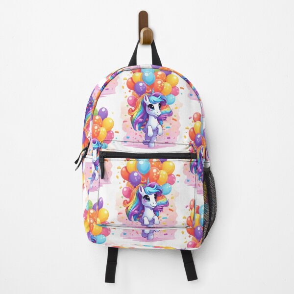 Item preview, Charming Pony Unicorn with Rainbow and Balloons designed and sold by Piotrek0001.