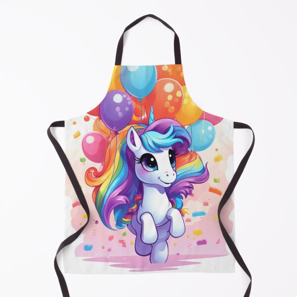 Item preview, Charming Pony Unicorn with Rainbow and Balloons designed and sold by Piotrek0001.