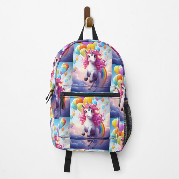 Item preview, Charming Pony Unicorn with Rainbow and Balloons designed and sold by Piotrek0001.