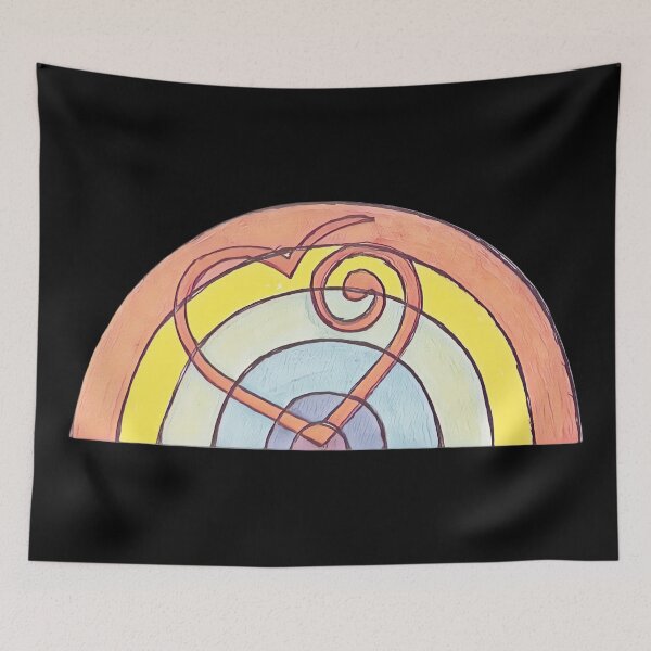 Item preview, Rainbow heart retro designed and sold by FlossOrFi.