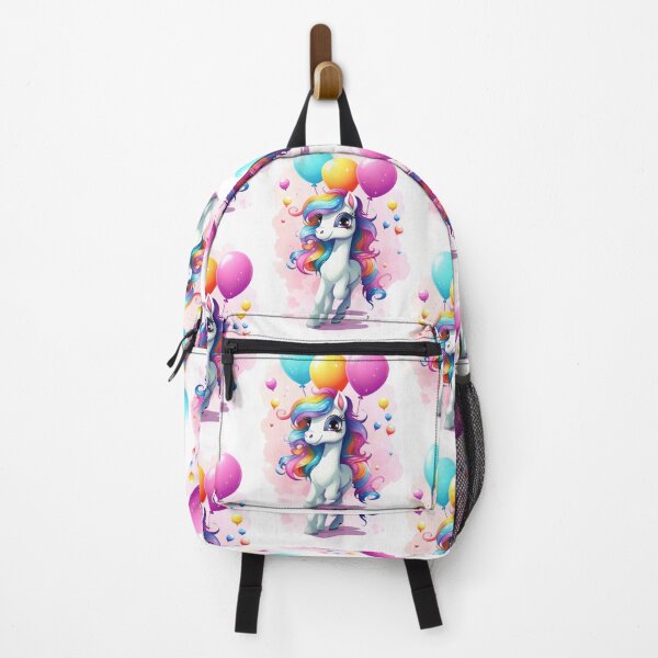 Item preview, Charming Pony Unicorn with Rainbow and Balloons designed and sold by Piotrek0001.