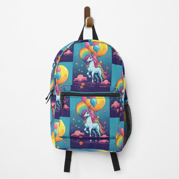 Item preview, Charming Pony Unicorn with Rainbow and Balloons designed and sold by Piotrek0001.