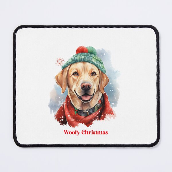 Item preview, Labrador Retriever Dog In Santa Hats Christmas Xmas wish Christmas Doggie Woofy designed and sold by OliveAndSnow.