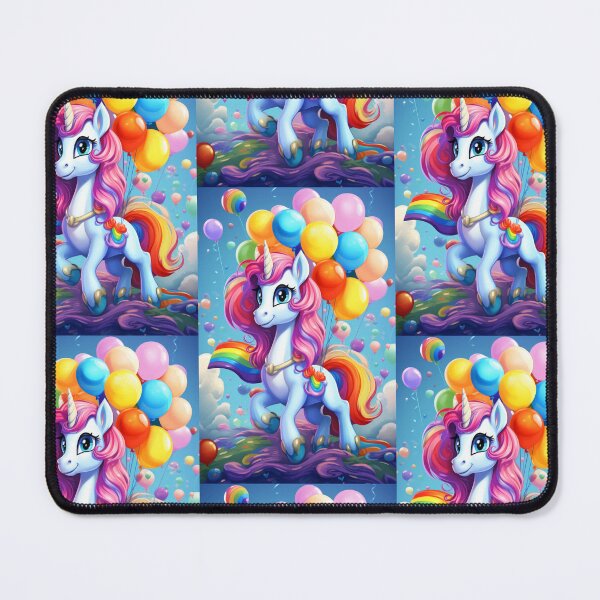 Item preview, Charming Pony Unicorn with Rainbow and Balloons designed and sold by Piotrek0001.