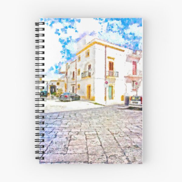 Item preview, Glimpse of the historic center with fountain and cars designed and sold by Giuseppe Cocco.