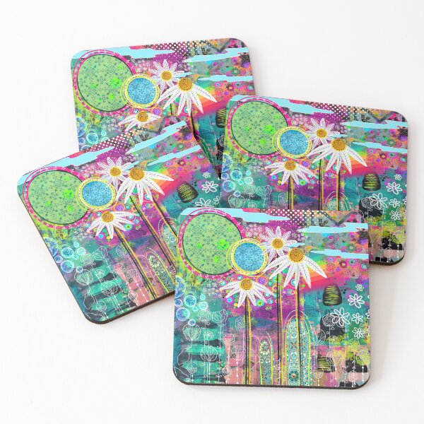 Item preview, Day Dreaming Abstract Floral Art designed and sold by FeralLaFemme.