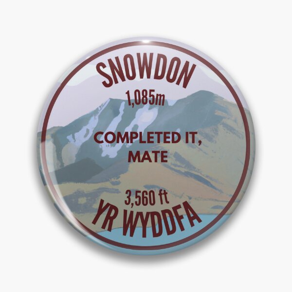 Item preview, Snowdon Completer Badge Yr Wyddfa Mountain Patch Completed It Mate designed and sold by xwildthings.